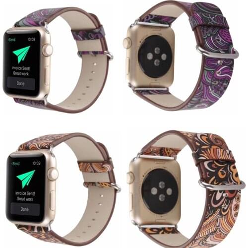 Prints Vintage Floral National Folk straps for iwatch SE band 38/40mm bracelet Series 6 5 4 3 2 1 For apple watch bands 42/44mm