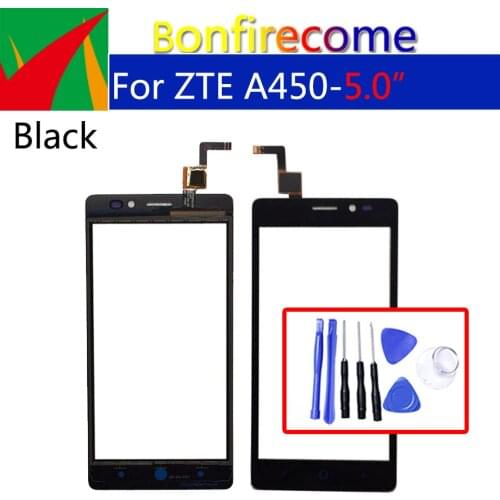 Touchscreen For ZTE Blade V2 Lite A450 Touch Screen Digitizer LCD Display Front Glass Panel Sensor Replacement 5.0 inch