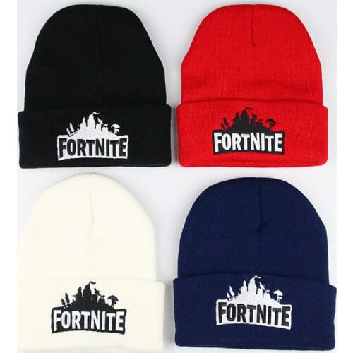 Fortnite Cap Men Women Warm Knitted Wool Hat Fashion Solid Hip-hop Beanie Hat Unisex Cap Casual Student Fashion Color Hat Gifts