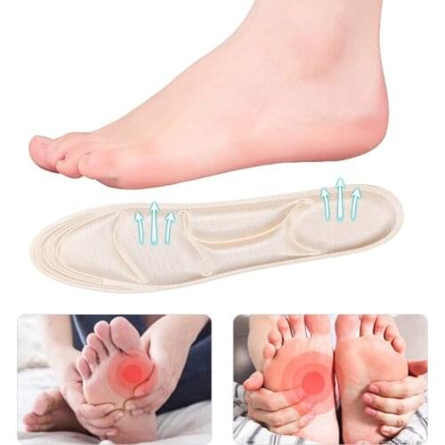 Sponge Sports Orthopedic Insoles Pads for Shoes Cushion Flatfoot Arch Support Massage Foot Insole Men Women Shoe Padding Insert