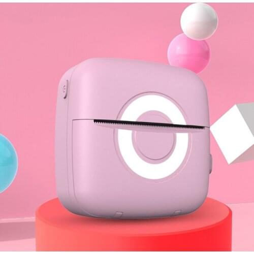 20CB 1 Set Thermal Printer Portable Mini Bluetooth Wireless Pocket Mobile Printer with One Roll Of Paper for Photo Label Memo
