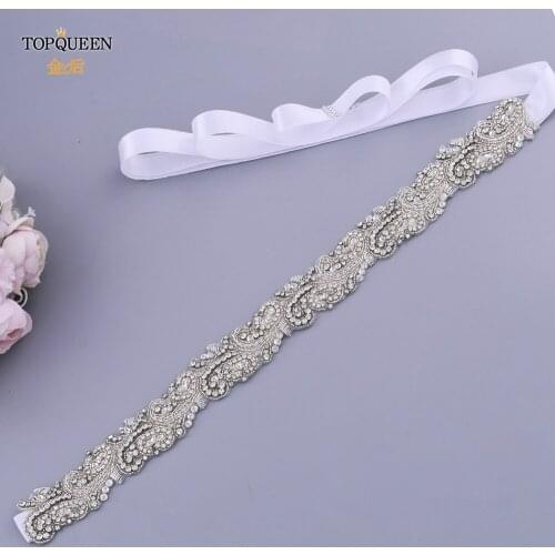 TOPQUEEN S365 Royal Medal Craf Wedding Belt Indian Bridal Belt Jewelry Bridal Waistband Silver India Lace Bridal Belt for Bridal
