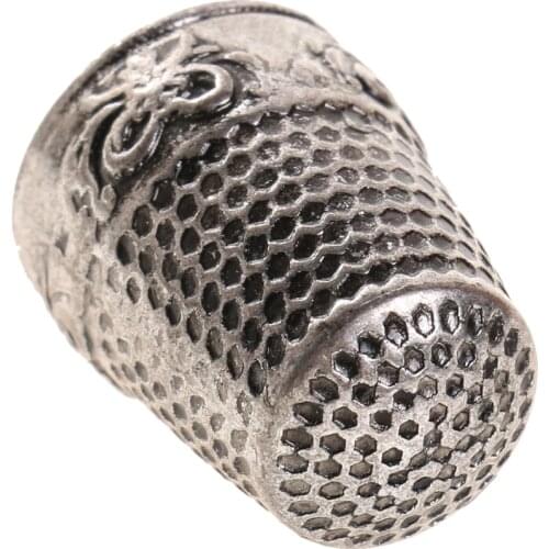 Vintage Copper Sewing Thimble Finger Protector For DIY Crafts Silver
