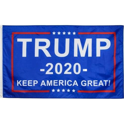 Hanging 90*150cm Trump KAG keep america great White on blue 2020 flag for decoration