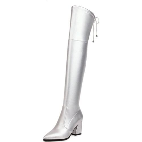 Big Size Simple boots thigh high boots knee high boots over the knee boots women ladies boots shoes woman winter boots women