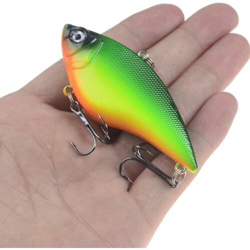 1Pcs Sinking VIB vibration fishing Lure Wobblers 7cm 16g winter Ice Fishing hard bait Crankbait carp leurre pesca fishing Tackle