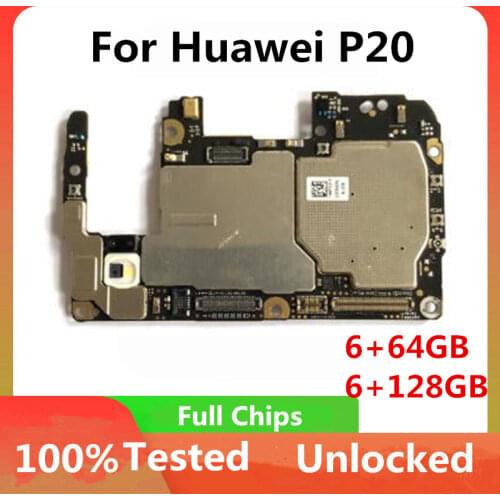 Factory Unlocked For Huawei P20 Motherboard Original Mainboard For Huawei P20 64/128GB Logic Board WIth Full Chips Full Working