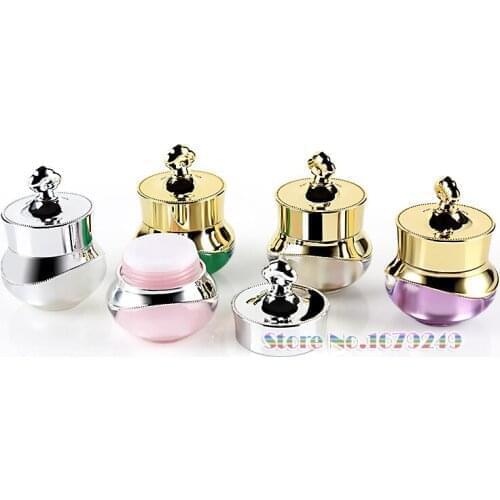 15g PP Crown Jar Empty Cream Jars Acrylic Cosmetic Packaging Containers cosmetic jar,plastic jar 200pcs/lot DHL fast shipping