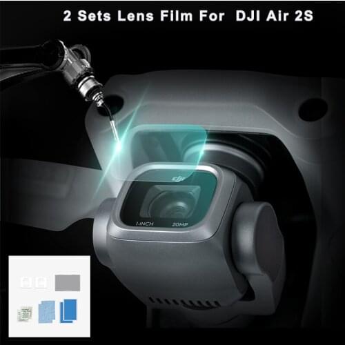 2Sets Mavic Air 2S Camera Lens Protective Film HD Tempered Glass Film Lens Protector for DJI Air 2S Drone Accessories
