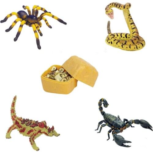 Assorted 4pcs/set of ukenn 3D desert animal puzzles DIY models kids educational toy 2766