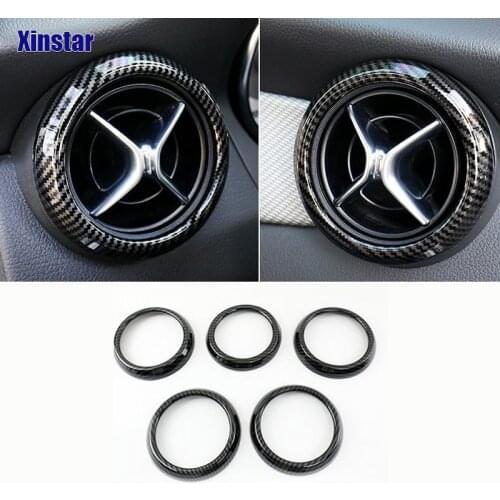 5pcs plastic car air vents decoration For Mercedes-Benz amg CLA GLA Glass CLA200 CLA220 CLA260 GLA200 CLA180