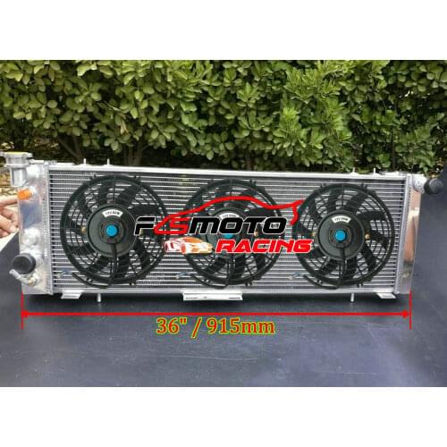 Aluminum Radiator For Jeep Cherokee/Wagoneer XJ Comanche MJ 2.5L/4.0L Offroad AT 1991-2001 & OR With FAN 1193,CC1193, CU1193