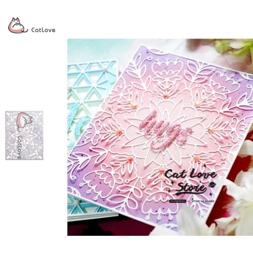 Flower Background Metal Cutting Dies Stencils For DIY Scrapbooking Paper Card Decorative Craft Dies Embossing Die Cuts New 2019