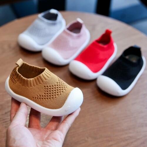 Breathable Infant Toddler Shoes Kid Baby First Walkers Shoes Girls Boy Casual Mesh Shoes Soft Bottom Comfortable Non-slip Shoes