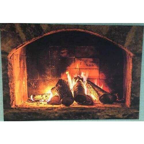 ION Canvas Table Fireplace Fire Wall Decoration Fashion Table 60x90 cm