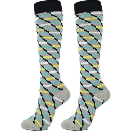 Unisex Compression Socks Fit For Anti Fatigue For Sports Golf Hiking Climbing Running Pain Relief Knee High Stockings EU 35-46