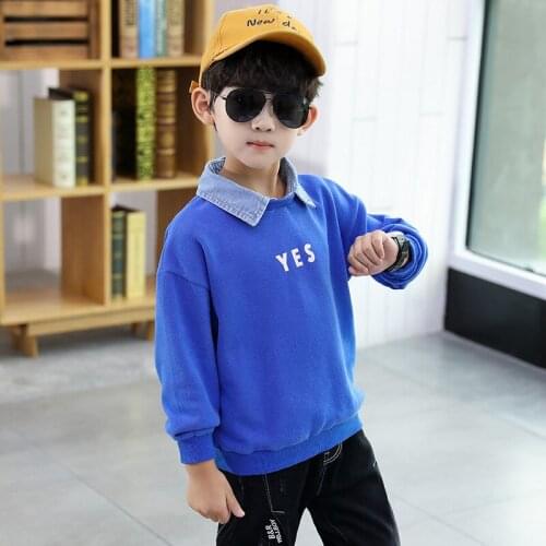 Lapel Spring Autumn Boys Sweatshirts Jacket Coat Kids Outwear Children Clothes Tops Teenager Sport Beach School High Quality