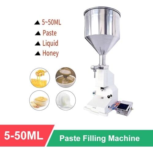 A02 Quantitative Pneumatic Paste Liquid Filling Machine 5-50ml Can Fill Shampoo Honey Milk Filling Machine