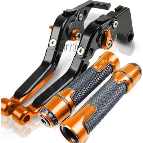 Motorcycle CNC Brake Clutch Lever+22MM Handle Grips Handlebar For 125 200 390 690 790 390 200 790 690