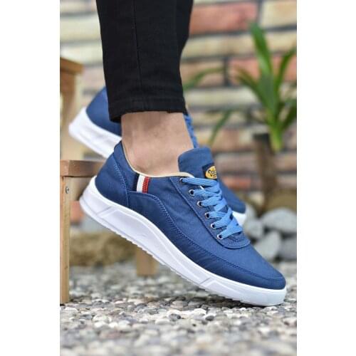 Riccon Blue White Men 'S Sneaker 00122003