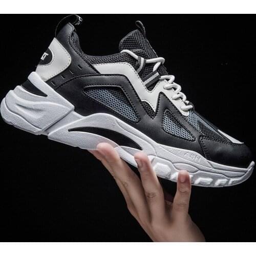 2021 spring new mens shoes mens mesh sports shoes thick bottom breathable leisure travel shoes oldfathershoe mens shoes