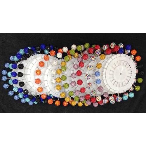 Wholesale assorted colors big colored rhinestones muslim hijab pins scarf XM127