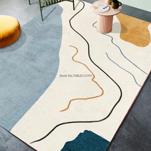 Nordic Ins Simple Bedroom Coffee Table Mat Net Red Floor Mat Girl Mat Room Carpet Living Room Large Area Bedside Blanket