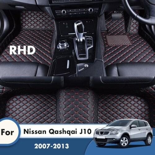 RHD Carpets For Nissan Qashqai J10 2013 2012 2011 2010 2009 2008 2007 Car Floor Mats Custom Auto Styling Accessories Interior