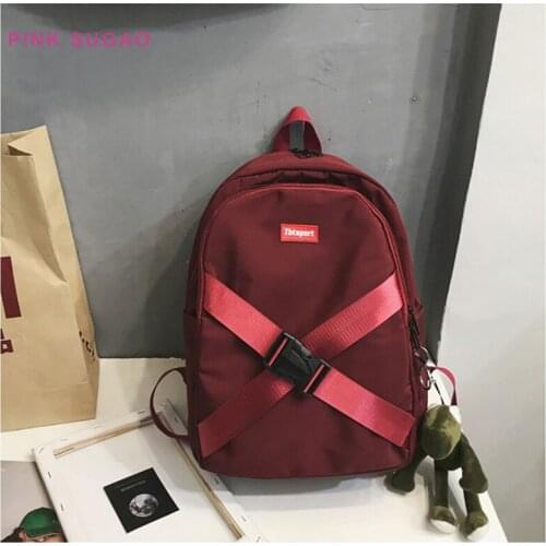 Pink Sugao nylon backpacks travel backpack fashion bookbag laptop backpack weekend bag waterproof outdoor backpacks travel bag