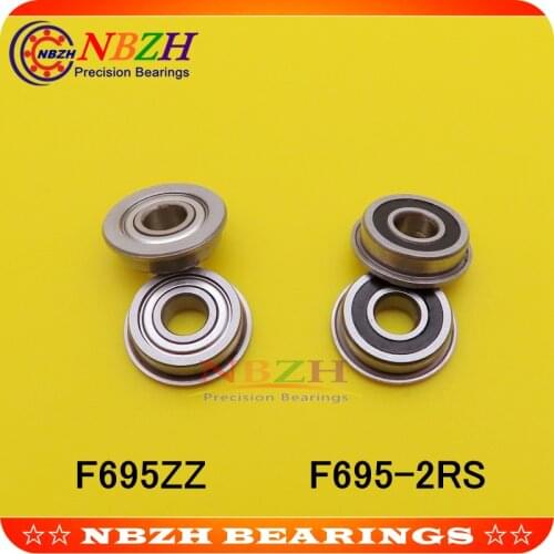 F695 F695-ZZ F695ZZ F695-2RS F695Z zz z 2z F619/5 DDLF-1350ZZ Flanged Flange Deep Groove Ball Bearings 5*13*15*4*1 mm