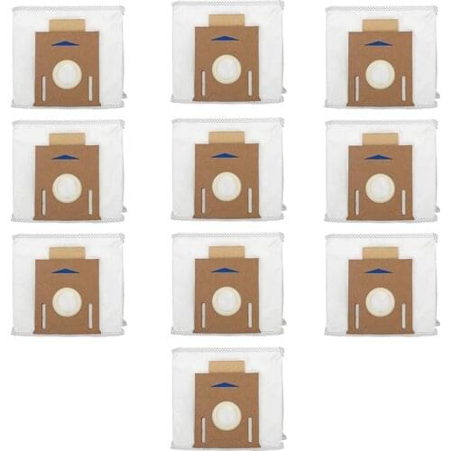 10 Pack Replacement Vacuum Filter Bags for Ecovacs DEEBOT OZMO T8 AIVI T8 Max and T8 Series Robot Vacuum Cleaner