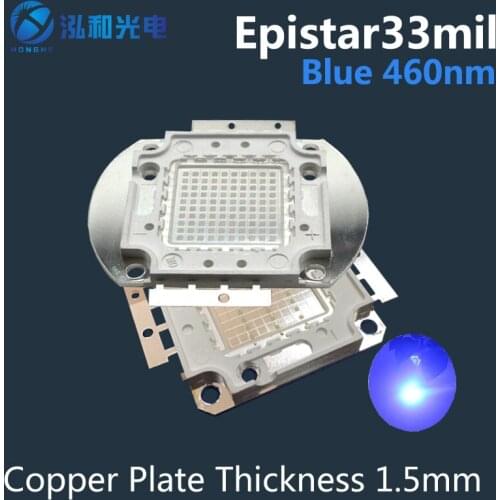 LED Chip 100W SMD COB Light Blue 450-460nm DC 30-34V for Emitter Components Diode 100 W Bulb Lamp Beads DIY Lighting