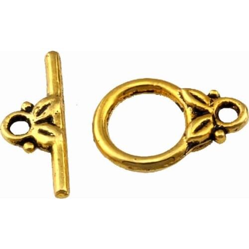 European and American fashion Round Bracelet palanca Clasp 10x14.8mm 100 sets Antique gold DIY Jewelry Findings F-66