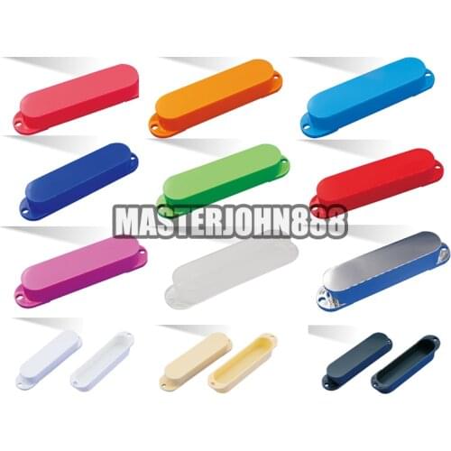 1 Set of 3pcs Sky Blue/Black/Cream/Chrome/Clear Sealed Closed Single Coil Pickup Covers For Electric Guitar Pickup Lid/Shell/Top