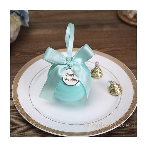 10/30Pcs Creative Transparent Plastic Candy Box Mini Round DIY Storage Candy Box Cake Snack Box Birthday Gift Decoration Box