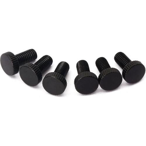 12 Pcs M5*13.5mm Black Tremolo Bridge Fine Tuning Screws for Electric guitar accessories parts Musical instrument flat head