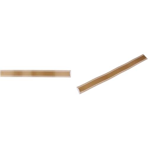 2 Pieces 50x4.5 Cm Motorcycle Fuel Tank Sticker Decal For Cafe Racer Gold