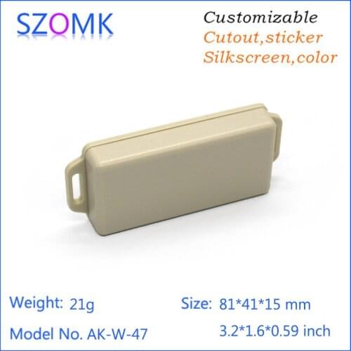 20 pcs a lot High quality abs material Plastic 81*41*15mm distribution wall mount Electronic plastic enclosure project box