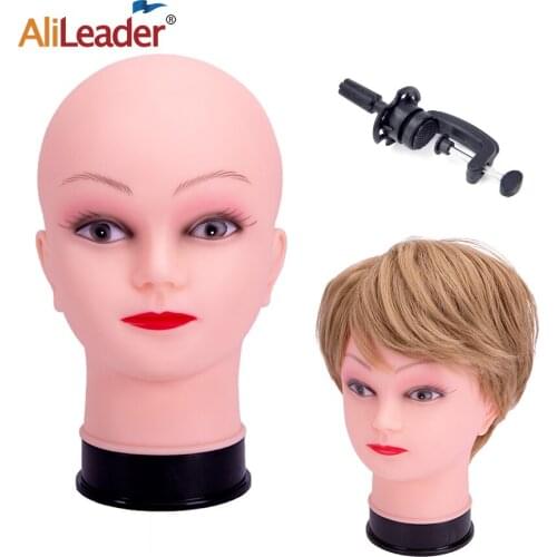 Alileader Cheap Female Mannequin Head Professional Silicone Model Head For Making Wigs Hat Display African Training Head
