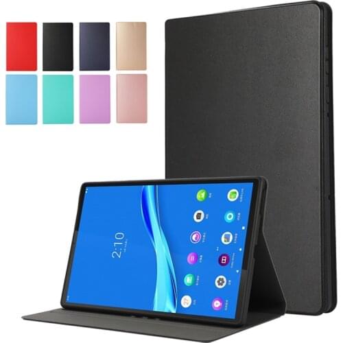 PU Leather Folding Solid Color Tablet Case Funda for Samsung Galaxy Tab S6 Lite 10.4'' Cover Case for SM-P610 SM-P615 Auto Sleep