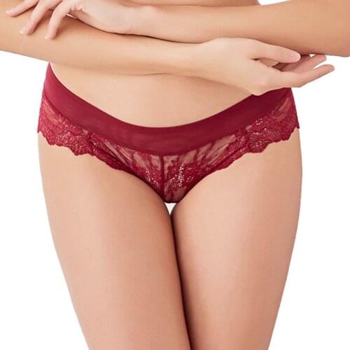 CYHWR Womens sexy lace flower underwear seamless cotton breathable panties hot sale