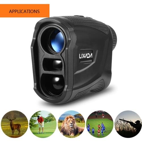 Lixada Golf Rangefinder 656 Yards Range Rechargeable Distance Meter Speed Tester 6X Magnification Golfing Finder