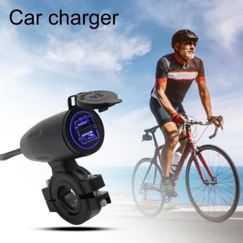 Dual Ports USB Charger Socket Adapter SmartPhone Power Outlet for 5V 2.4A 12/24V Car Boat Motorcycle Vehicles ATVs