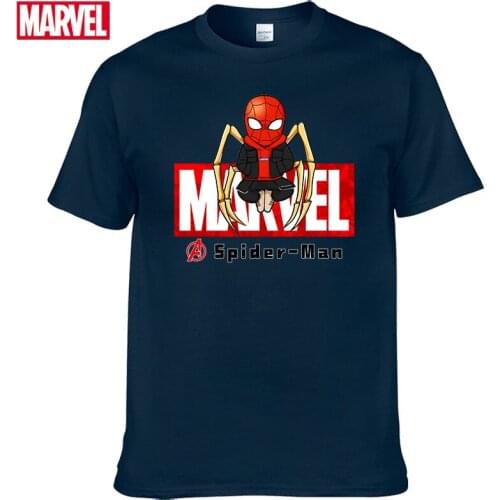 Marvel The Avengers Spider Man t shirt short sleeve t-shirts Summer Men t-shirt graphic t shirts Womens cotton t-shirt #123