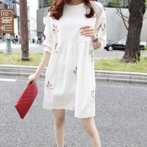 Cotton Loose for Pregnant Women Maternity Clothes Casual Pregnancy Maternity Maternity Clothing China Casual Floral Dress