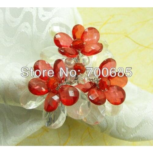 Crystal napkin rings, wedding napkin rings, napkin ring holder and party decoration napkin ring