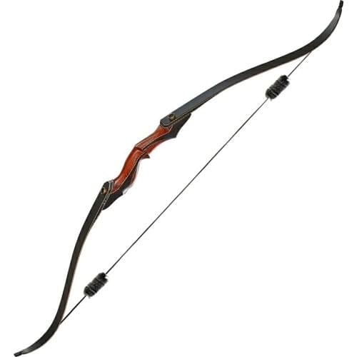 Knockdown Recurve Bow Arachey Laminated Wood Bow, Used For Outdoor Hunting Powerful Archery Shooting Bow