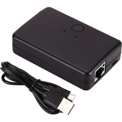 Mini 2 In 1 Out RJ45 Network Switcher Box Ethernet Internet Adapter Hub Splitter For Computer Black New