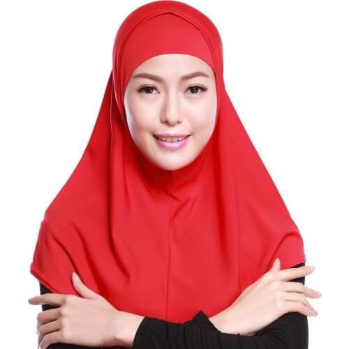 Muslim Hijab Islamic Scarf For Women Plain Colour Head Shawl For Islamic Women Muslim Headscarf Full Cover Headwear Inner Cap