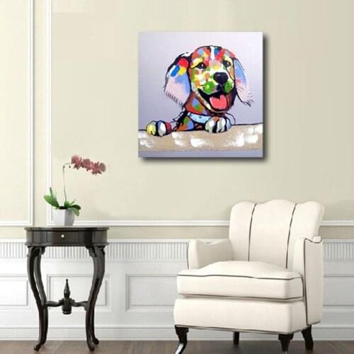 Wall decor oil painting modern oil painting on canvas abstract painting dog art modern paintings AN-106